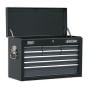 Topchest 9 Drawer with Ball Bearing Slides - Black/Grey Sealey Part No. AP2509B