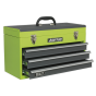 Tool Chest 3 Drawer Portable with Ball Bearing Slides - Hi-Vis Green Sealey Part No. AP9243BBHV