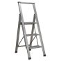 Aluminium Professional Folding Step Ladder 3-Step 150kg Capacity Sealey Part No. APSL3