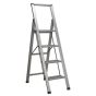 Aluminium Professional Folding Step Ladder 4-Step 150kg Capacity Sealey Part No. APSL4