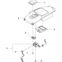 Center Consol Assembly for Husqvarna Automower 550