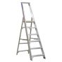 Aluminium Step Ladder 6-Tread Industrial BS 2037/1 Sealey Part No. AXL6