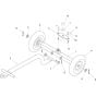 Axle Assembly for Altrad Belle Premier Superior 300 350 400 Site Mixer