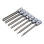 Extra Long 3/8in Square Drive Hex Bit Sockets 7Piece by BlueSpot - 1516