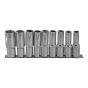 Deep Socket Set of 9 Metric 1/2in Square Drive by BlueSpot - 1541