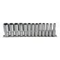 Deep Socket Set of 13 Metric 3/8in Square Drive by BlueSpot - 1542