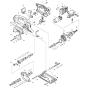 Main Assembly for Makita BCS550 Cordless Cricular Saw