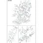 Housing Assembly for Husqvarna BLASTRAC 1-10DS Concrete Shot Blaster