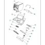 Motor Assembly for Husqvarna BLASTRAC EBE 350 Steel Shot Blaster