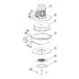 Fan Assembly for Husqvarna BLASTRAC EBE 350S Steel Shot Blaster