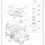 Height Adjustment Assembly for Husqvarna BLASTRAC EBE 500 Steel Shot Blaster