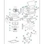 Motor Assembly for Husqvarna BLASTRAC EBE 500S Steel Shot Blaster