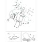 Handle Assembly for Husqvarna BLASTRAC 1-8DM Concrete Shot Blasters