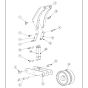 Rear Wheel Assembly for Husqvarna BLASTRAC 2-48DS Steel Shot Blaster