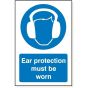 Ear Protection Must be Worn Sign Blue - MB003