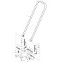 Steering Handle (53.26 101220601001-101220601620 Assembly for Bomag BP 6/30 Compactors