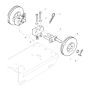 Transport Wheels Assembly for Bomag BPS1845 Plate Compactors