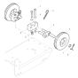 Transport Wheels Assembly for Bomag BPS1845 Plate Compactors