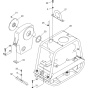 Vibratory Plate Assembly-2 for Wacker BPU2450A 5000007868 (Petrol) Rev. 100 Reversible Plate Compactors