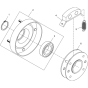 Centrifugal Clutch Assembly for Wacker BPU2450A 5000007868 (Petrol) Rev. 100 Reversible Plate Compactors