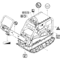 Labels for Wacker BPU5545A 5100009657 (Petrol) Rev. 101 Reversible Plate Compactors