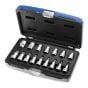 Socket Set of 16 Torx 1/2in Drive by Britool - E032907