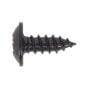 Self Tapping Screw 3.5 x 10mm Flanged Head Black Pozi BS 4174 Pack of 100 Sealey Part No. BST3510