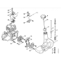 Fuel Tank Clutch Assembly for Stihl BT120C Earth Auger