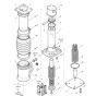 Spring and Guide Unit Assembly for Bomag BT60 Rammers