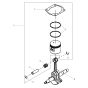 Piston Assembly for Wacker BTS 630 Disc Cutter