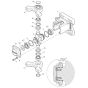 Oscillating Articulated Joint Assembly for Bomag BW 120 AD-5 CC Roller