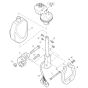 Double Travel Lever Assembly for Bomag BW 120 AD-5 CC Roller