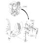 Actuation (S/N 101620200522 to 101620200681) Assembly -1 for Bomag BW 71 E (101620200101 to 101620201000) Roller