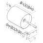 Vibratory Roller Drum (S/N 101620200802 to 101620201000) Assembly for Bomag BW 71 E (101620200101 to 101620201000) Roller