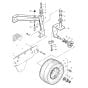 Supporting Wheel (S/N 101620200341 to 101620200341) Assembly for Bomag BW 71 E (101620200101 to 101620201000) Roller