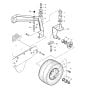 Supporting Wheel (S/N 101620200342 to 101620200521) Assembly for Bomag BW 71 E (101620200101 to 101620201000) Roller