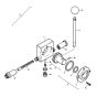 Throttle Actuation Cable (S/N 101140010101 to 101140010140) Assembly for Bomag BW 75 E (101140010101 to 101140011078) Roller