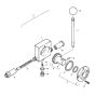 Throttle Actuation Cable (S/N 101140010141 to 101140011078) Assembly for Bomag BW 75 E (101140010101 to 101140011078) Roller