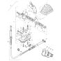 Travel Actuation Cable (S/N 101460425037 to 101460427424) Assembly for Bomag BW 80 AD-2 (101460422658 to 101460428230) Roller