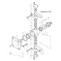 Oscillating Articulated Joint (S/N 101460422399 to 101460424299) Assy for Bomag BW 80 AD-2 (101460422658 to 101460428230) Roller