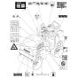 Decal (S/N 101460427225 to 101460427937) Assembly for Bomag BW 80 AD-2 (101460422658 to 101460428230) Roller