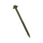 Hex Head TimberScrews, Green Organic Finish, Various Sizes - Packs of 100