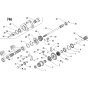 Gears Assembly for Camon C13 (PowerSafe) Rotovators