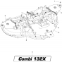 52"/132cm Cutting Deck Assembly-6 for Husqvarna Cutting Deck C132 X Riders