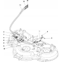 52"/132cm Cutting Deck Assembly-8 for Husqvarna Cutting Deck C132 X Riders