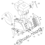 Cutting Head Assembly for Norton Clipper C51 Floor Saw