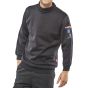 Arc Flash Sweatshirt Hi-Viz Heat/Flame Retardant 300gsm Navy Blue Size LGE