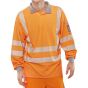 Arc Flash Long Sleeve Polo Shirt Go/Rt for Railway use Orange Size 6XL