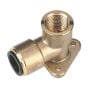 Wingback Elbow 22mm x 3/4"BSP Brass (John Guest Speedfit - PM22WB) Sealey Part No. CAS22BWE