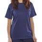 Tee Shirt H/Weight 180gsm Cotton Twin Stitching Hem Neck Waist Nvy Blue 3XL